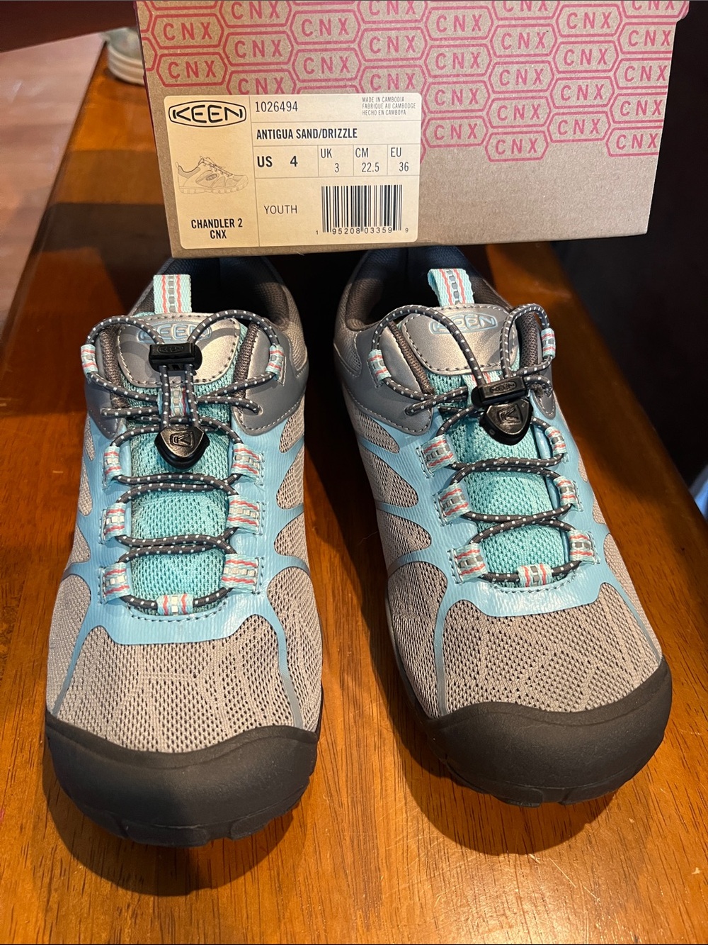 KEEN Youth Chandler 2 in Light Blue & Gray